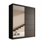 Liugustega Riidekapp Nico 180 180x215x58 cm Must