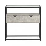 Konsoollaud sahtlitega 81x35x78 cm metall