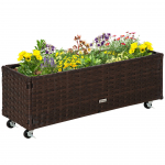 Lillekast terrassile 94.5x31 cm Kohvi Pruun