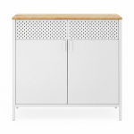 Metallist kapp ustega 40x80x76 cm valge