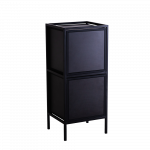 Kummut must SKAP BLACK 1R2 DOOR x2