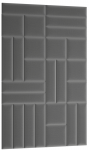 Seinapaneelide komplekt Quadratta 120x195 120x3.5x195 cm Hall