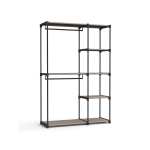 Avatud riidekapp 43 x 124 x 182 cm Taupe