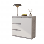 Elutoa kummut Mikel 80x75x35 cm Matt valge