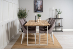 S&ouml;&ouml;gilaua komplekt Cirebon 200x90 cm valge tiikpuu