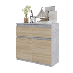 Elutoa kummut Noah 80x75x35 cm Sonoma Tamm