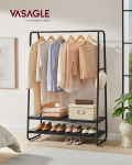 Riidestange 100x45x160 cm Must