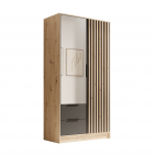 Riidekapp Neri 100 102x200x51 cm Must