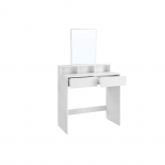 Meigilaud peegliga 80 x 40 x 140 cm valge
