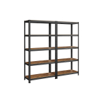 Metallist laoriiulid 50 x 100 x 200 cm pruun