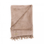 Sametist pleed 130 x 170 cm betoon