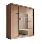 Garderoob Keri Liuguriiuliga Garderoob 200 200x215x61 cm Must Sonoma