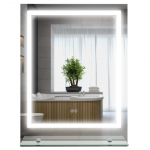 Valgustusega peegel 70x50x2.7 cm L&auml;bipaistev
