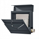 Postkast eramajale 37x10.5x37 cm antratsiit