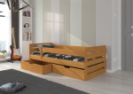 Voodi madratsiga BEMMA 97x63x205 cm Lepp