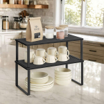 Maitseainete riiul must metall