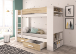 Narivoodi GARET 200x90 104x160x230 cm Valge