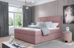Boxspring-voodi Meron 140X200 140x115x215 cm Roosa