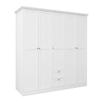 Suur riidekapp 187x200x67 Valge