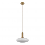 Rippvalgusti Chelsea 28 cm messing valge