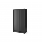 Liugustega Riidekapp Prescco II 120x60x220 cm Must