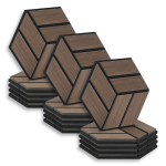 Akustiline seinapaneel 15tk 30x26 cm pruun