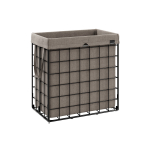 Metallist pesukorv 110 L tumehall