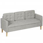 3 kohaline diivan 166.5x62 cm helehall