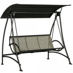 Aiakiik katusega 190x133 cm Must