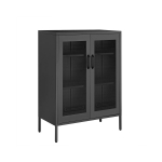 Riiulitega kapp 80 x 40 x 105 cm must