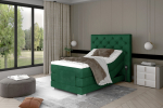 Voodi Clover 90x200 90x130x217 cm Tumehall roheline