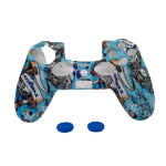 Silicone Protection Blue with Skulls for PS4 Controller