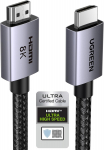 UGREEN HDMI 2.1 48Gbps, 8K/4K, eARC, HDR ja &uuml;hilduvus PS5 ja Xbox Series X/S-ga (2 m)
