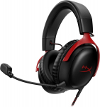 HyperX Cloud III juhtmega m&auml;ngupeakomplekt, must / punane arvutile / PS5 / Xboxi seeria X|S