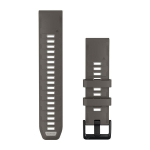 Garmin QuickFit 22 Watch Band Pebble Grey / Silver Grey Silicone 010-14509-00