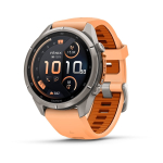 Garmin fēnix 9 Pro inReach 43 mm Titanium / Shell Pink / Autumn Orange Silicone 010-04335-01