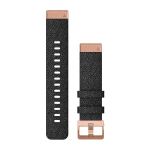 Garmin QuickFit 20 Watch Band Black Nylon Rose 010-12874-00