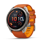 Garmin fēnix 9 Pro inReach 51 mm Titanium / Autumn Orange / Spark Orange Silicone 010-04337-01
