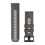 Garmin QuickFit 26 Watch Band Pebble Grey / Silver Grey Silicone 010-14510-00