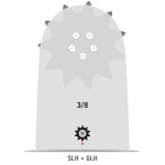 Saelatt 16"; 1,6 3/8 163SLHD025 OREGON