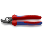 Kabeļu &scaron;ķēres, Knipex, 95 12 165 SB, ar daudzkomponentu rokturiem, grie&scaron;anas jauda līdz 50 mm&sup2;