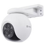 Ezviz H80 CS-H80f V&auml;listingimustes 3&times;4MP P&ouml;&ouml;ratav 360&deg; Nutikas Wi-Fi Kaamera MicroSD / &Ouml;&ouml;n&auml;gemine Valge