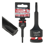 TORX l&ouml;&ouml;gipadrun T27 1/2" Tvardy T00216-27 CR-MO
