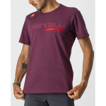 T-s&auml;rk T-SHIRT S/S, CASTELLI, 8050949572320, 100% puuvill, 199g, v&auml;rv: BARBARESCO RED
