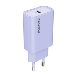 Kompaktne seina USB laadija maksimaalse 30 W v&otilde;imsuse ja 1&times;PD USB C pordiga OnCharge 30CL Max Power 30W EU Lilla CNE-CHA30CLPU CANYON
