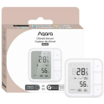 Aqara Kliimaseade TH-S04D, temperatuur &plusmn;0.2℃, niiskus &plusmn;2%RH, 3 nuppu, Bluetooth/ZigBee, 86 &times; 86 &times; 13.65 mm