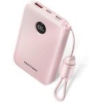 Vention Power Bank FKAP0-C, 10000 mAh, 22.5 W, 1 USB Type-A, 2 USB Type-C, roosa