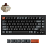 Keychron V1U-D3 klaviatuur, 75%, 8000 Hz, Bluetooth 5.3, RGB LED, 4000 mAh, 660 h aku t&ouml;&ouml;aeg, PBT klahvid