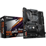 Gigabyte B550 AORUS ELITE AX V2 emaplaat, AMD Ryzen 5000, 12+2 faasi VRM, kuni 4733MHz DDR4, 1xPCIe 4.0, 1xPCIe 3.0 M.2, Wi-Fi 6E