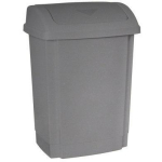 Nhg Pr&uuml;gikonteiner 15L 2134600, 15l, hall, plastmass, kergesti avanev kaas, kaas volditav